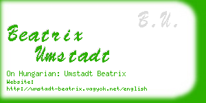 beatrix umstadt business card